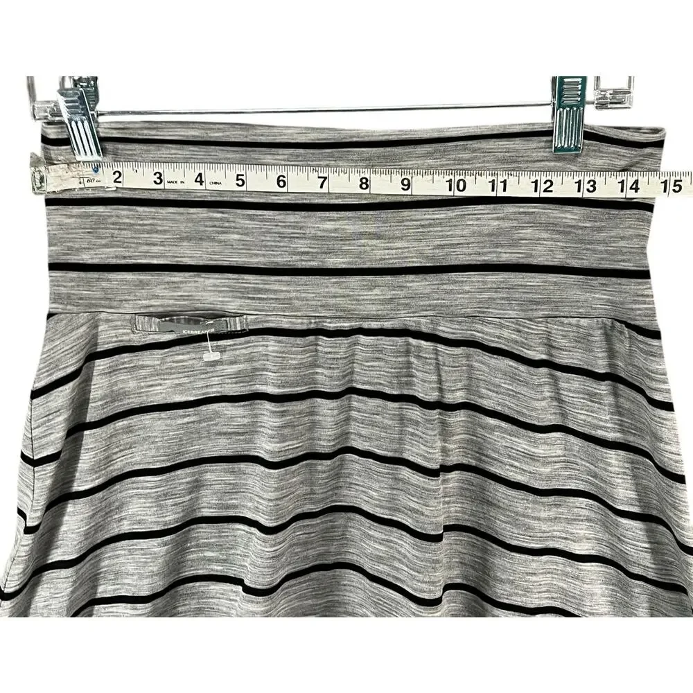 Icebreaker Gray and Black Striped Mini Skirt - Picture 6 of 11